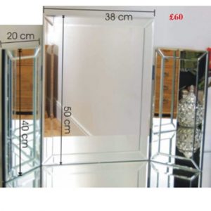 Triple Bevelled Folding dressing table mirror